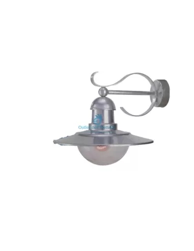 Philips 01816/01/18 Palermo verzinkte Wandleuchte. e27 60w ip44